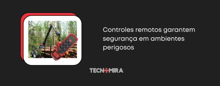 Controles remotos industriais trazem segurança para empresas | Máquina em indústria | Tecnomira